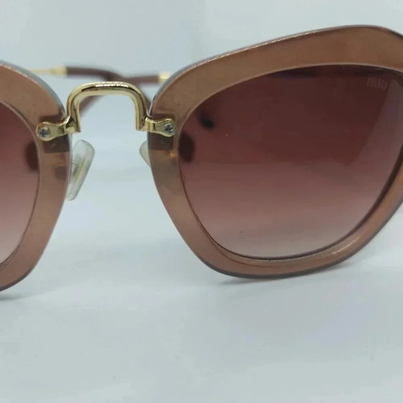 Fashion Brown and Gold Cat  Eye sunglasses - Picture 2 of 12